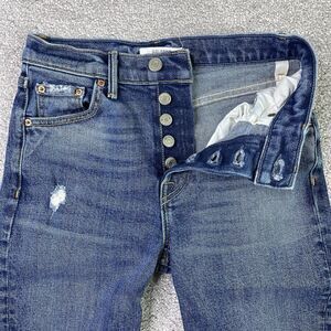 GRLFRND Karolina Jeans Women’s 24 Blue Skinny Mid-Rise Medium Wash Button Fly